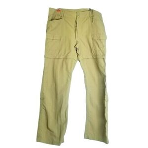 The North Face Convertible Shorts Pants in color Khaki size 14 zip off  roll tab